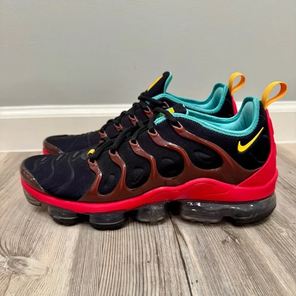 Nike Air VaporMax Plus “Stained Glass” Black Red Teal Men display picture 1